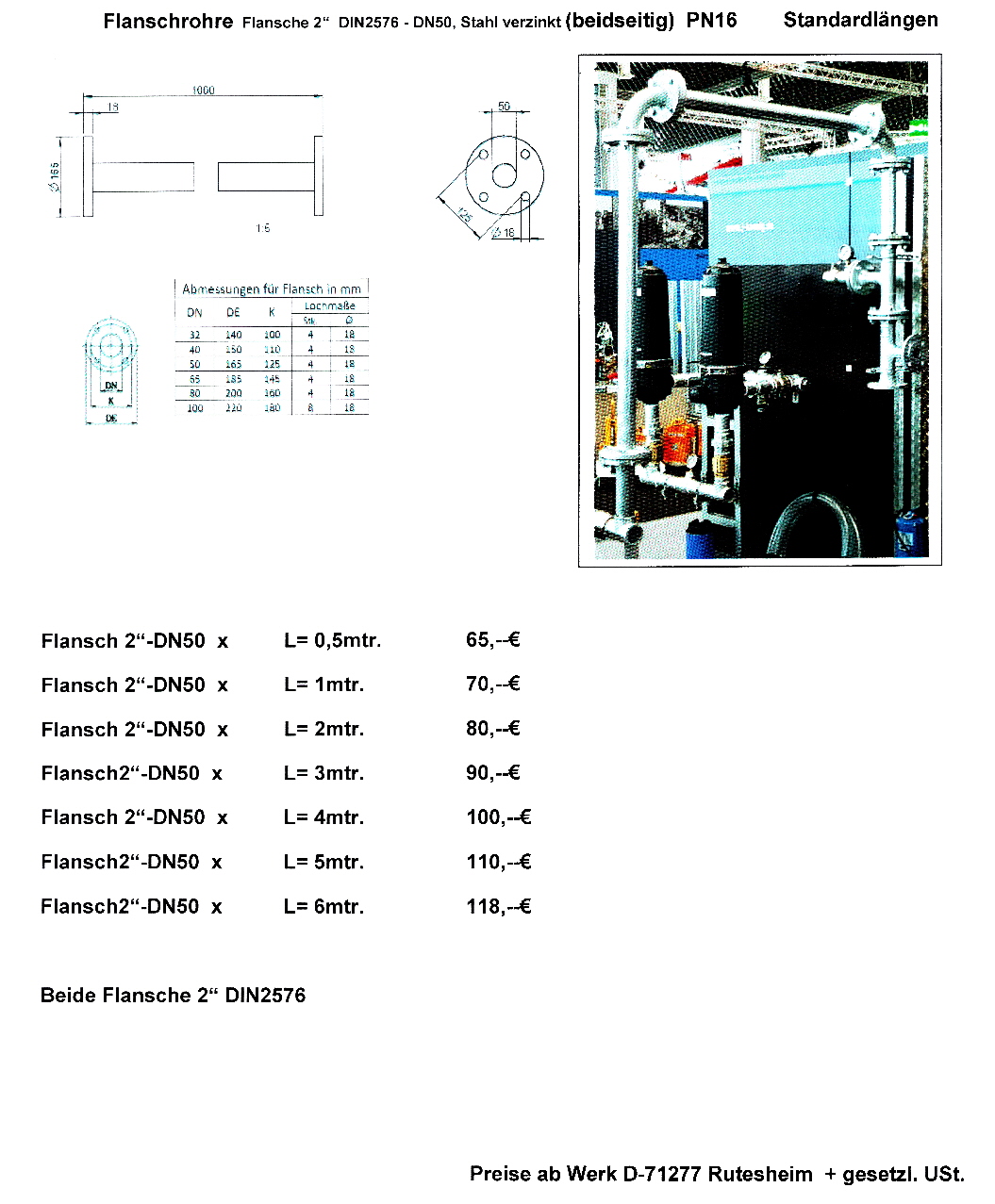 flanschrohr 6